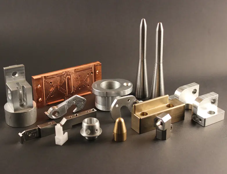 CNC-gefertigte Teile aus Kupfer, Messing, Aluminium, Edelstahl und Kunststoff